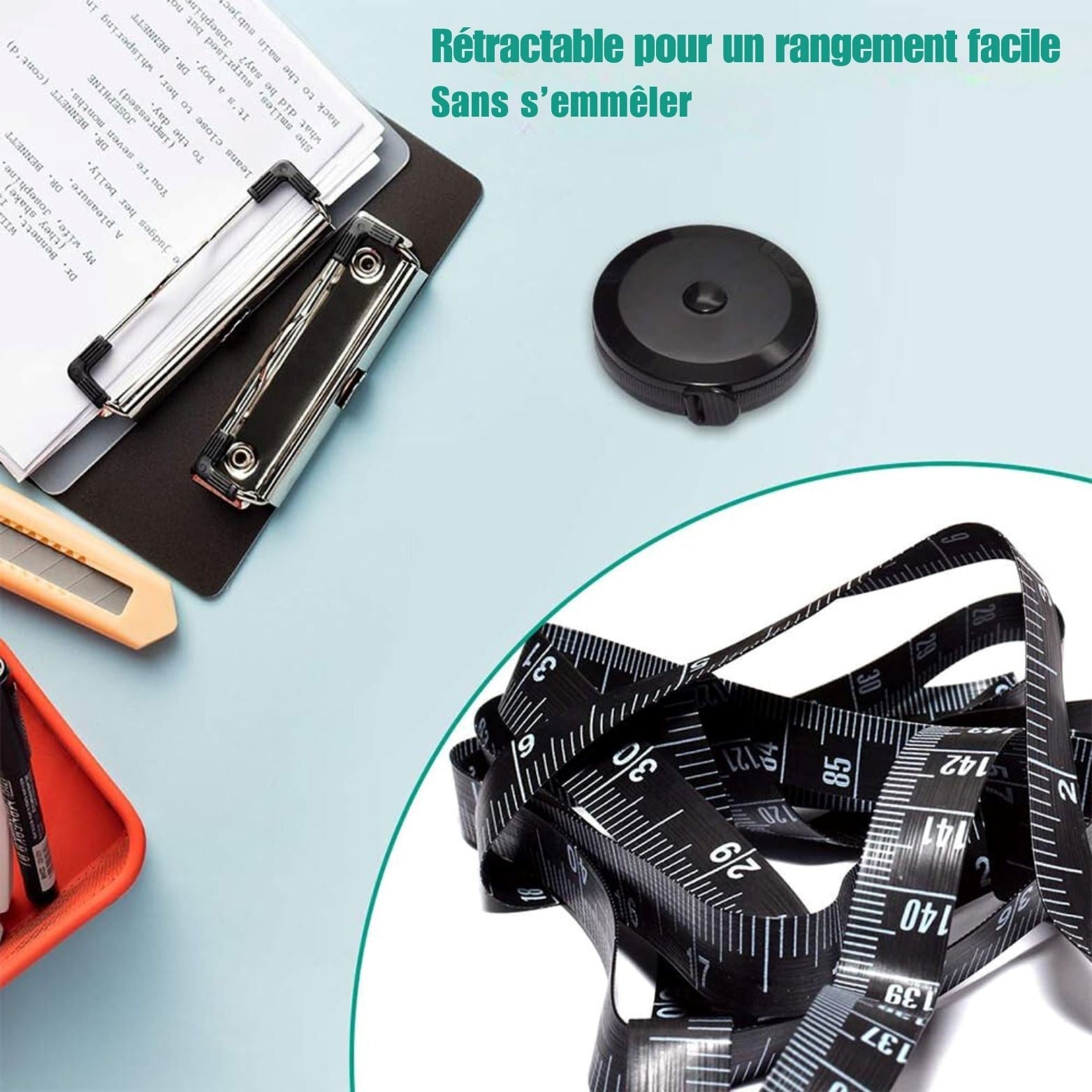 Mètre Ruban - TapeMini™ - Noir - Outils du Bricoleur