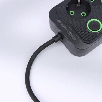 Multiprise USB - PowerFlex™ - F09 Noir - Outils du Bricoleur