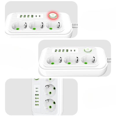 Multiprise USB - PowerFlex™ - F16U Blanc - Outils du Bricoleur