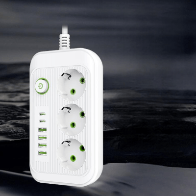 Multiprise USB - PowerFlex™ - F16U Blanc - Outils du Bricoleur