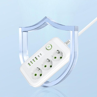Multiprise USB - PowerFlex™ - F16U Blanc - Outils du Bricoleur