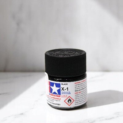 Peinture Acrylique - AquaGlossPaint™ - Noir - Outils du Bricoleur
