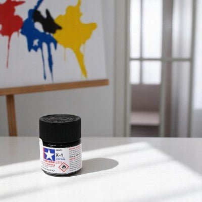 Peinture Acrylique - AquaGlossPaint™ - Noir - Outils du Bricoleur