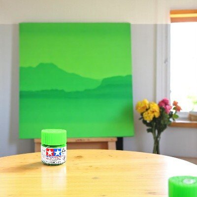 Peinture Acrylique - AquaGlossPaint™ - Vert Clair - Outils du Bricoleur
